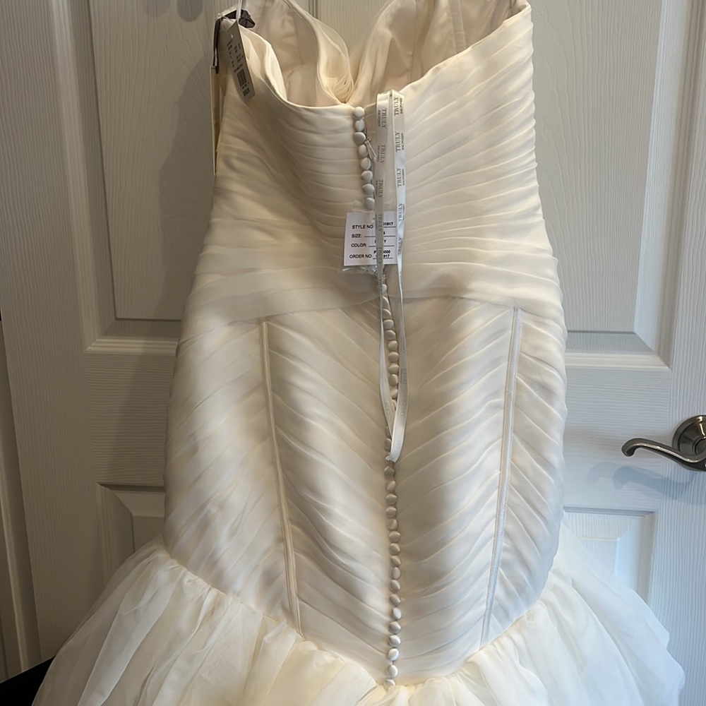 Truly Zac Posen organza wedding gown nwt - Picture 11 of 13